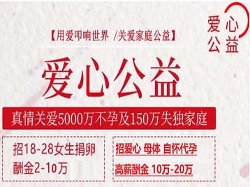 沈河捐卵助孕生子 爱心志愿者招募